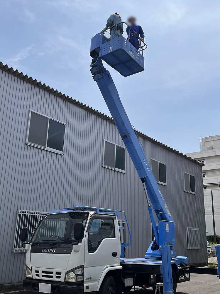 高所作業車 搭乗体験